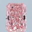 1.25 Ct. Fancy Vivid Pink Radiant Lab Grown Diamond