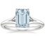 18K White Gold Reverie Solitaire Ring, smalltop view