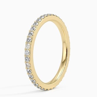 Petite Shared Prong Eternity Lab Diamond Ring
