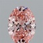 0.94 Ct. Fancy Vivid Pink Oval Lab Grown Diamond