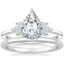 Platinum Stella Diamond Ring with Petite Comfort Fit Wedding Ring