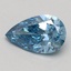 0.60 Ct. Fancy Vivid Blue Pear Lab Grown Diamond