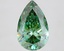 4.53 Ct. Fancy Vivid Green Pear Lab Grown Diamond