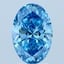 2.01 Ct. Fancy Vivid Blue Oval Lab Grown Diamond