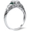 The Portland Ring, smalltop view on a hand