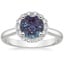 Platinum Lotus Flower Halo Diamond Ring (1/4 ct. tw.), smalltop view