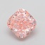 3.83 Ct. Fancy Intense  Pink Cushion Lab Grown Diamond