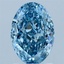 1.70 Ct. Fancy Vivid Blue Oval Lab Grown Diamond