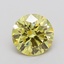 3.78 Ct. Fancy Intense Yellow Round Lab Grown Diamond
