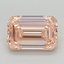 2.72 Ct. Fancy Intense  Pink Emerald Lab Grown Diamond
