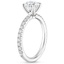 18K White Gold Amelie Three-Quarter Coverage Diamond Ring, smallside view