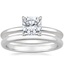Platinum Elodie Ring with 2mm Comfort Fit Wedding Ring
