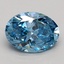 2.41 Ct. Fancy Vivid Blue Oval Lab Grown Diamond