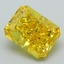 2.66 Ct. Fancy Vivid Yellow Radiant Lab Grown Diamond