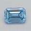 1.00 Ct. Fancy Vivid  Blue Emerald Lab Grown Diamond