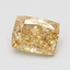 0.95 Ct. Fancy Intense Yellow Cushion Lab Grown Diamond