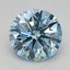 1.55 Ct. Fancy Vivid Blue Round Lab Grown Diamond