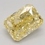 2.20 Ct. Fancy Vivid Yellow Radiant Lab Grown Diamond