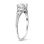 The Consuelo Ring, smalltop view on a hand
