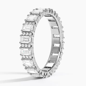 Naya Eternity Lab Diamond Ring in Platinum