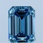 2.00 Ct. Fancy Vivid Blue Emerald Lab Grown Diamond