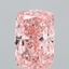 7.15 Ct. Fancy Vivid Pink Cushion Lab Grown Diamond