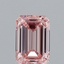 1.17 Ct. Fancy Intense Pink Emerald Lab Grown Diamond