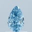 0.57 Ct. Fancy Vivid Blue Pear Lab Grown Diamond