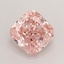 1.54 Ct. Fancy Vivid  Pink Cushion Lab Grown Diamond