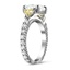 Raised Trillion Diamond Ring, smallview