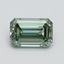 1.01 Ct. Fancy Intense Pacific Green Emerald Lab Grown Diamond