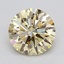 3.09 Ct. Light  Yellow Round Lab Grown Diamond