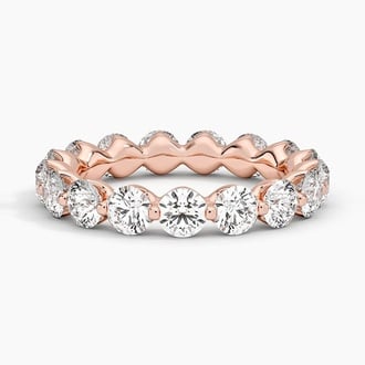 Riviera Eternity Lab Diamond Ring (3 ct. tw.) in 14K Rose Gold