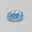 0.31 Ct. Fancy Vivid Blue Oval Lab Grown Diamond
