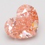 2.58 Ct. Fancy Vivid Pink Heart Lab Grown Diamond