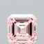 3.23 Ct. Fancy Intense Pink Asscher Lab Grown Diamond