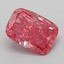 1.25 Ct. Fancy Vivid Pink Cushion Lab Grown Diamond
