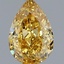 1.53 Ct. Fancy Vivid Yellow Pear Lab Grown Diamond