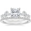18K White Gold Zelie Diamond Ring (1/4 ct. tw.) with Luxe Ballad Diamond Ring (1/4 ct. tw.)