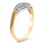 The Calysta Ring, smalltop view on a hand