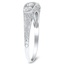 The Olena Ring, smalltop view on a hand