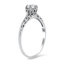 The Carterton Ring, smalltop view on a hand