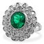 Art Nouveau Emerald Vintage Ring