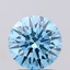 2.05 Ct. Fancy Vivid Blue Round Lab Grown Diamond