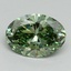 2.01 Ct. Fancy Vivid Green Oval Lab Grown Diamond
