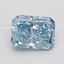 1.21 Ct. Fancy Vivid Blue Radiant Lab Grown Diamond