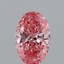 0.86 Ct. Fancy Vivid Pink Oval Lab Grown Diamond