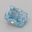 1.05 Ct. Fancy Vivid Blue Cushion Lab Grown Diamond