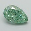 1.18 Ct. Fancy Vivid Green Pear Lab Grown Diamond