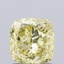 1.18 Ct. Fancy Intense Yellow Cushion Lab Grown Diamond